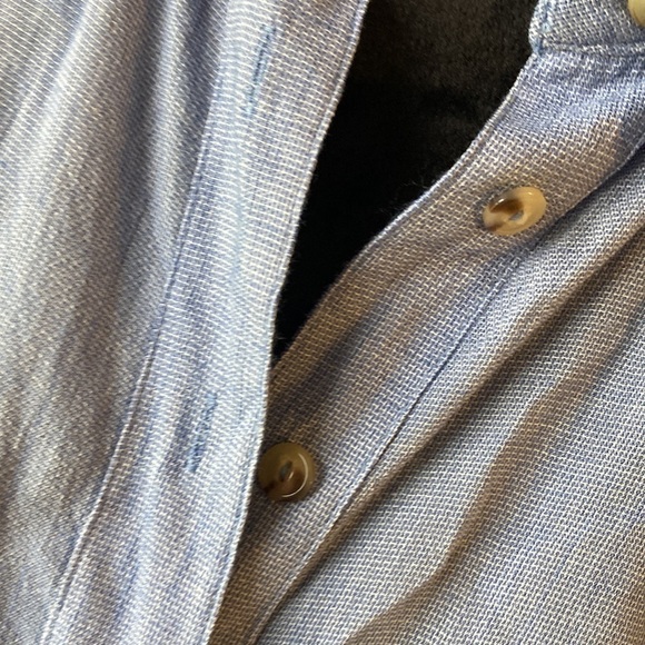 FREE PEOPLE Blue Button Down Shirt Size XS - Picture 9 of 9